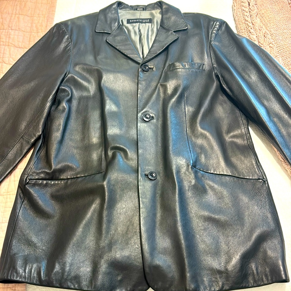 Men’s Kenneth Cole leather coat
